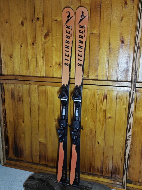 LYŽE STEINBOCK KLOSTERS ORANGE LIMITED EDITION --SWISS MADE-- 170CM